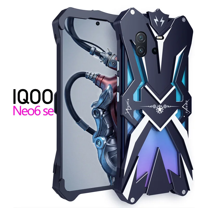 

Original Zimon Metal Luxury New Thor Heavy Duty Armor Metal Aluminum Mobile Phone Case Cover For Vivo Iqoo Neo6 Neo 6 Se Cases