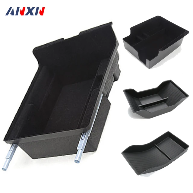 For New Tesla Model 3 2024 Highland Center Console Armrest Storage Organizer  Central storage Box PC material black Accessories - AliExpress