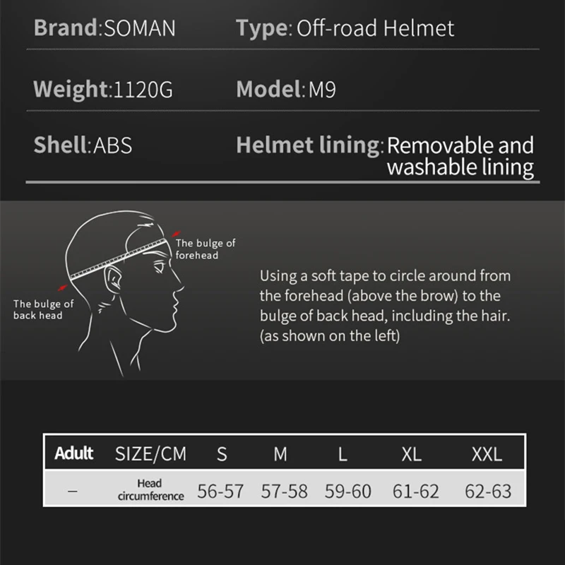 SOMAN ũν , ε ATV Ʈ ũ, ٿ MTB DH ̽ Capacetes ECE ,  , ǰ