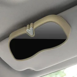 Portable Car Sun Visor Glasses Holder and Protective Case (Blue)