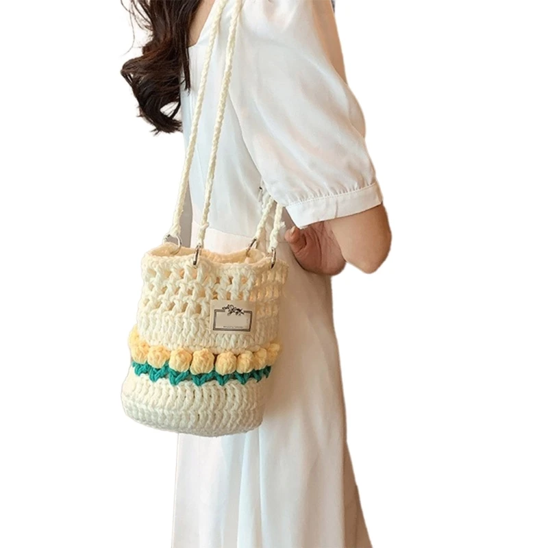 Women Fashion Bag Korean Shoulder Bag Bucket Bag Crossbody Bag E74B