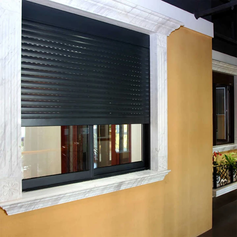 Anti-Theft Insulated Aluminum Roll up Window Roller Shutter Window Electric Aluminum Automatic Roller Shutter windows