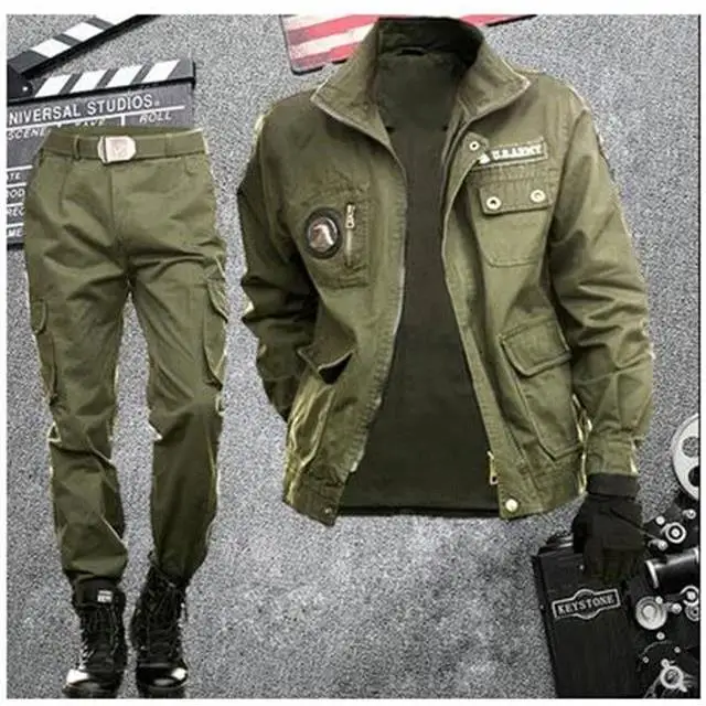 Work Clothes Suit Men's Labor Protection Clothes Cotton Thickened Anti-scalding Wear-resistant Loose Spring and Autumn