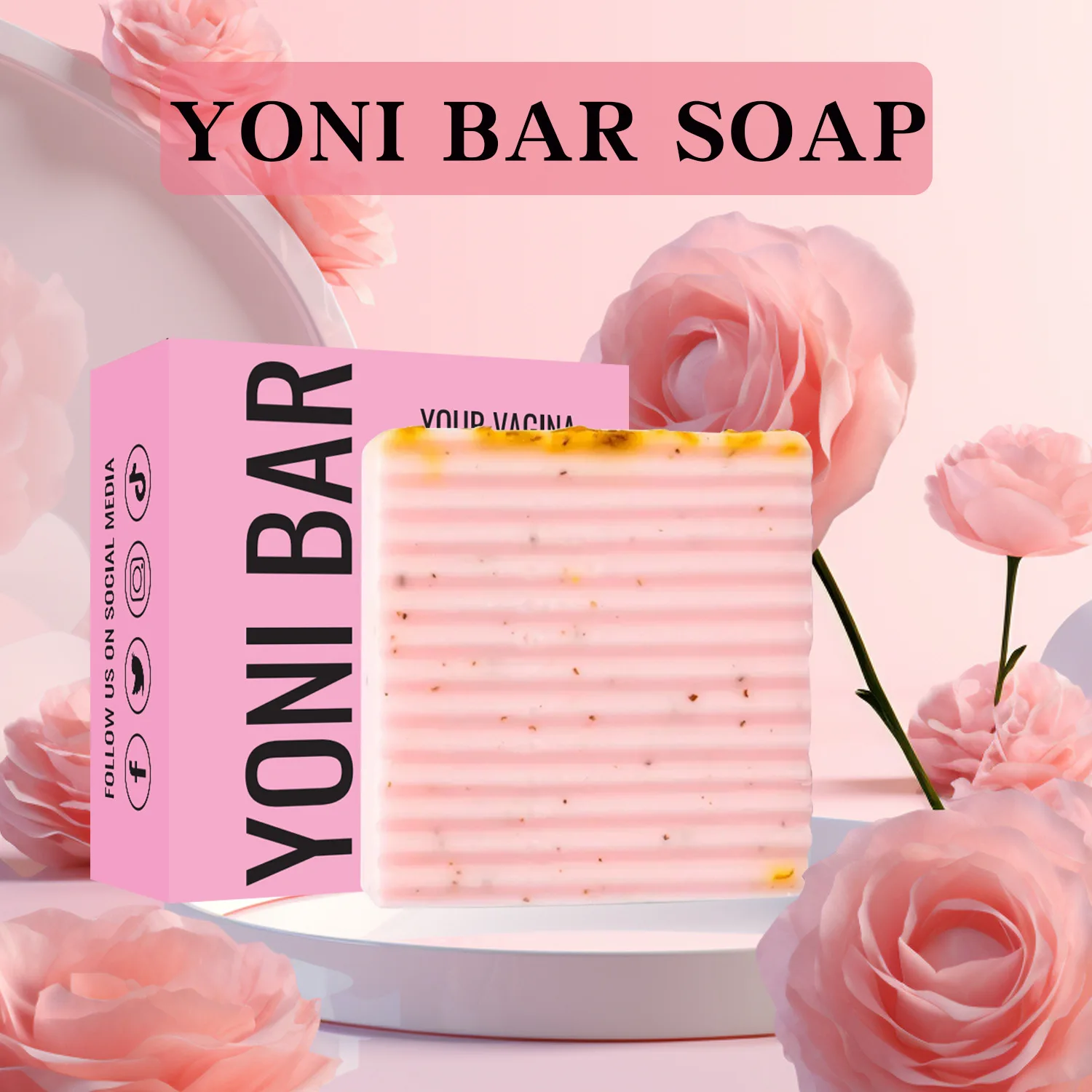 100g YONI soap Private essential oil soap Handmade cold bath bath Antibacterial deep cleaning Balance PH value Skincare