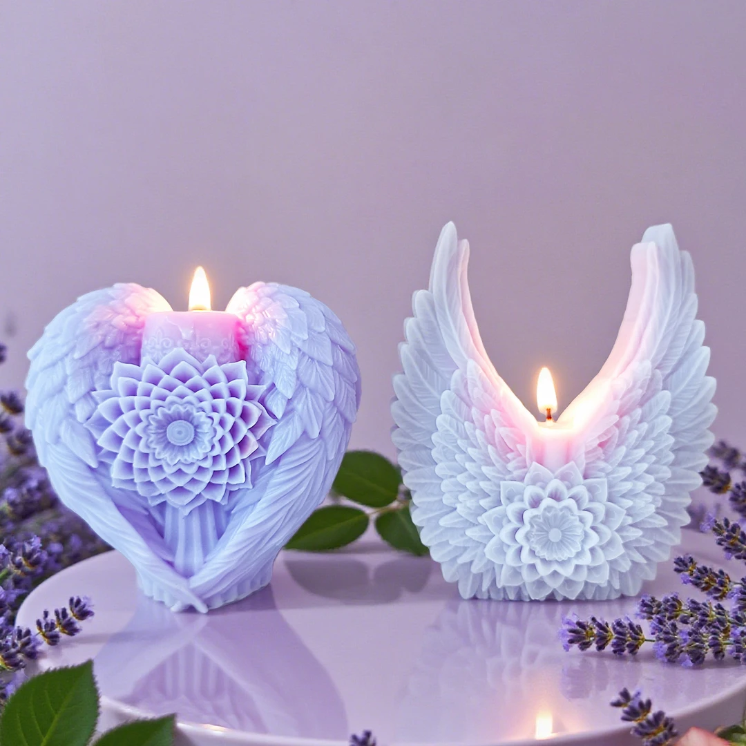 Elegant Flower Wing Mold 5