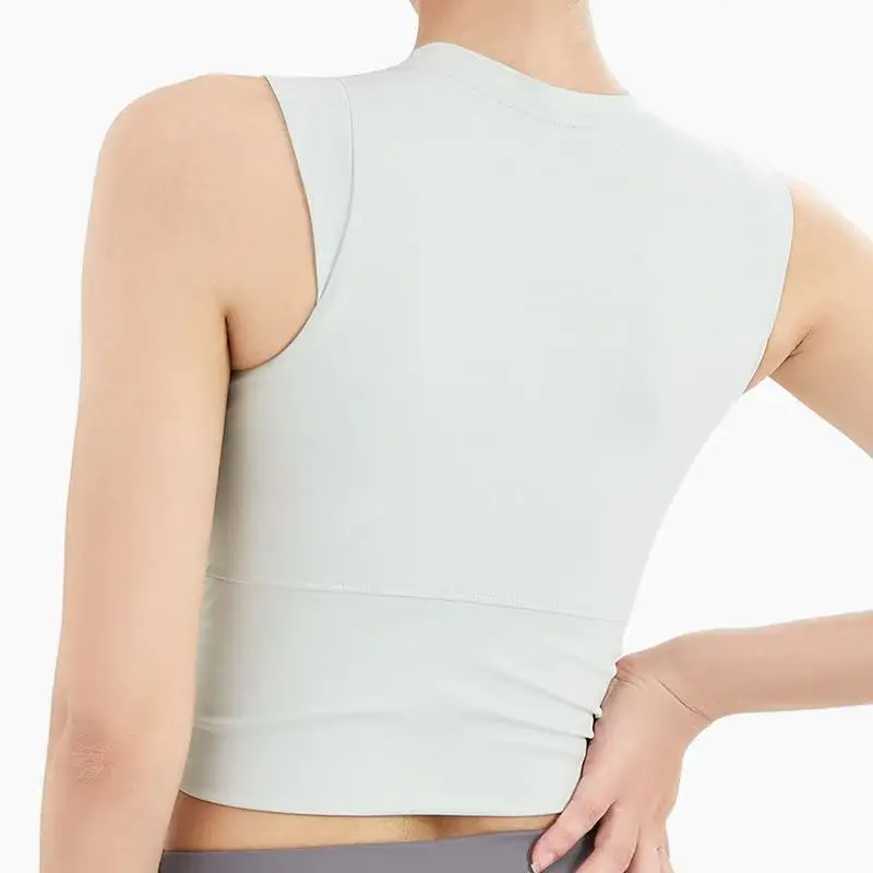New outerwear yoga vest running sleeveless top with breast pad shockproof fitness bra bra sports underwear women