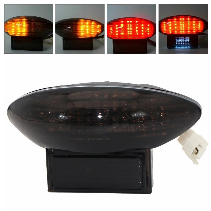 

Rear LED Turn Signal Lamp Tail Light Smoked Lens 12V Fit for Suzuki Hayabusa GSX1300R Katana GSX600F GSX750F 1999 2000 2001-2006