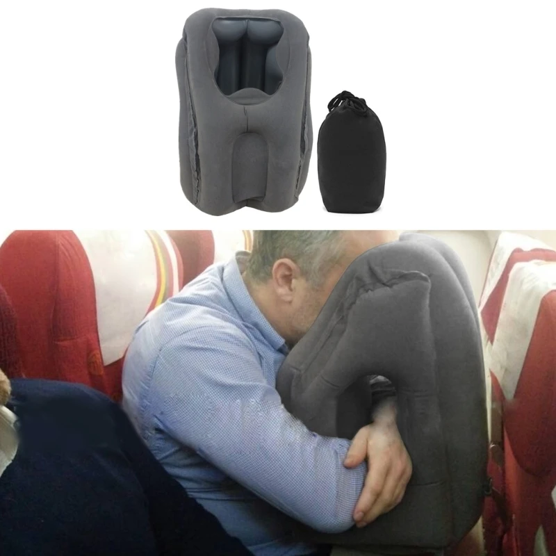 Almohada de viaje inflable para avión, cojín de aire para en la oficina, envío directo| | - AliExpress