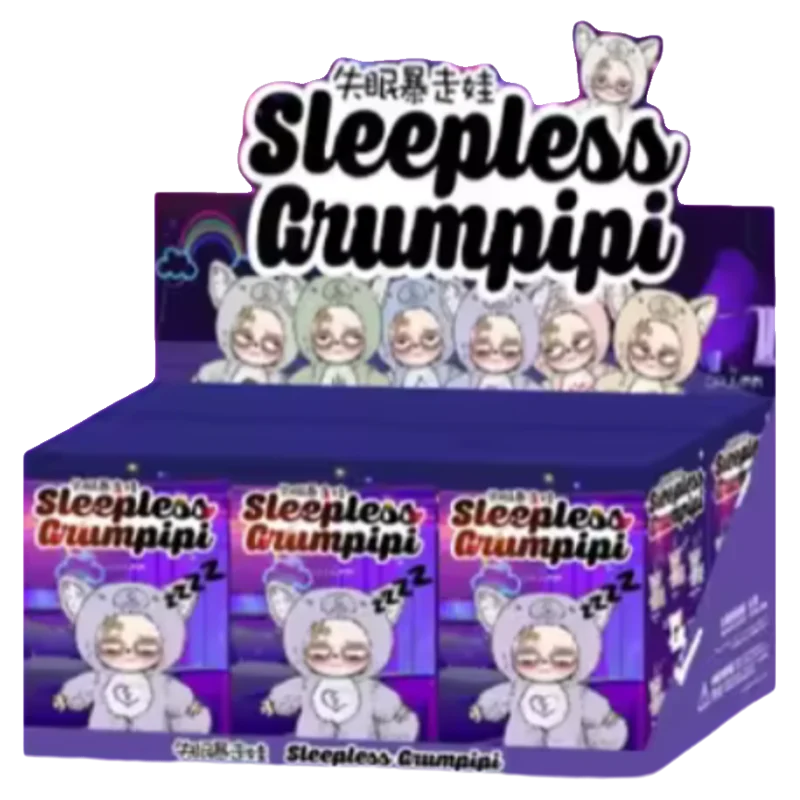 正規品 SleeplessGrumpipi 1ボックス 本物の眠れない Grumpipi シリーズブラインドボックスアニメフィギュア