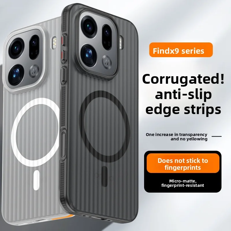 OPPO Premium Transparent Magnetic Anti-Slip Protective Case
