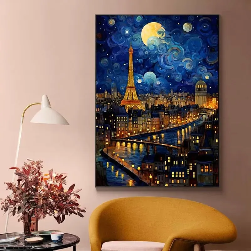 Nordic Watercolor Landscape Canvas Wall Art