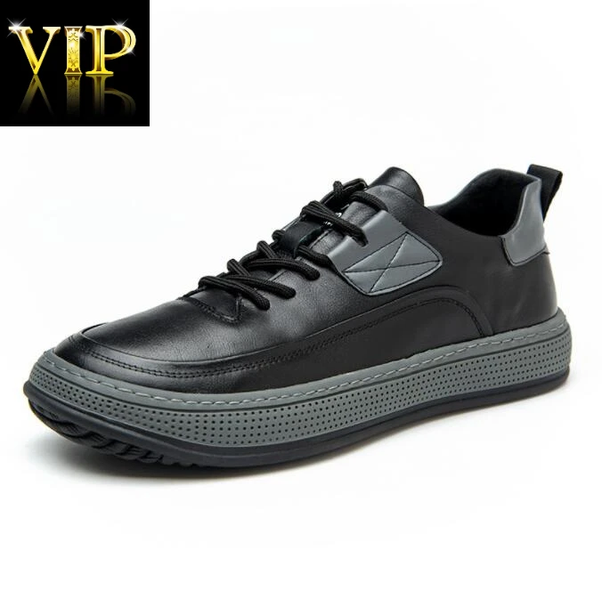 Новинка 2022 кожаные кроссовки мужские повседневные клоуна из воловьей кожи с