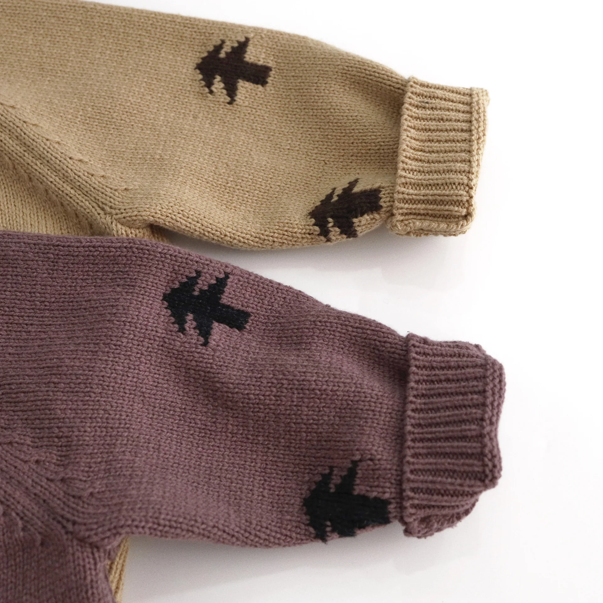 Kids Long Sleeve Sweaters Korean Style Boys Girls Pullover