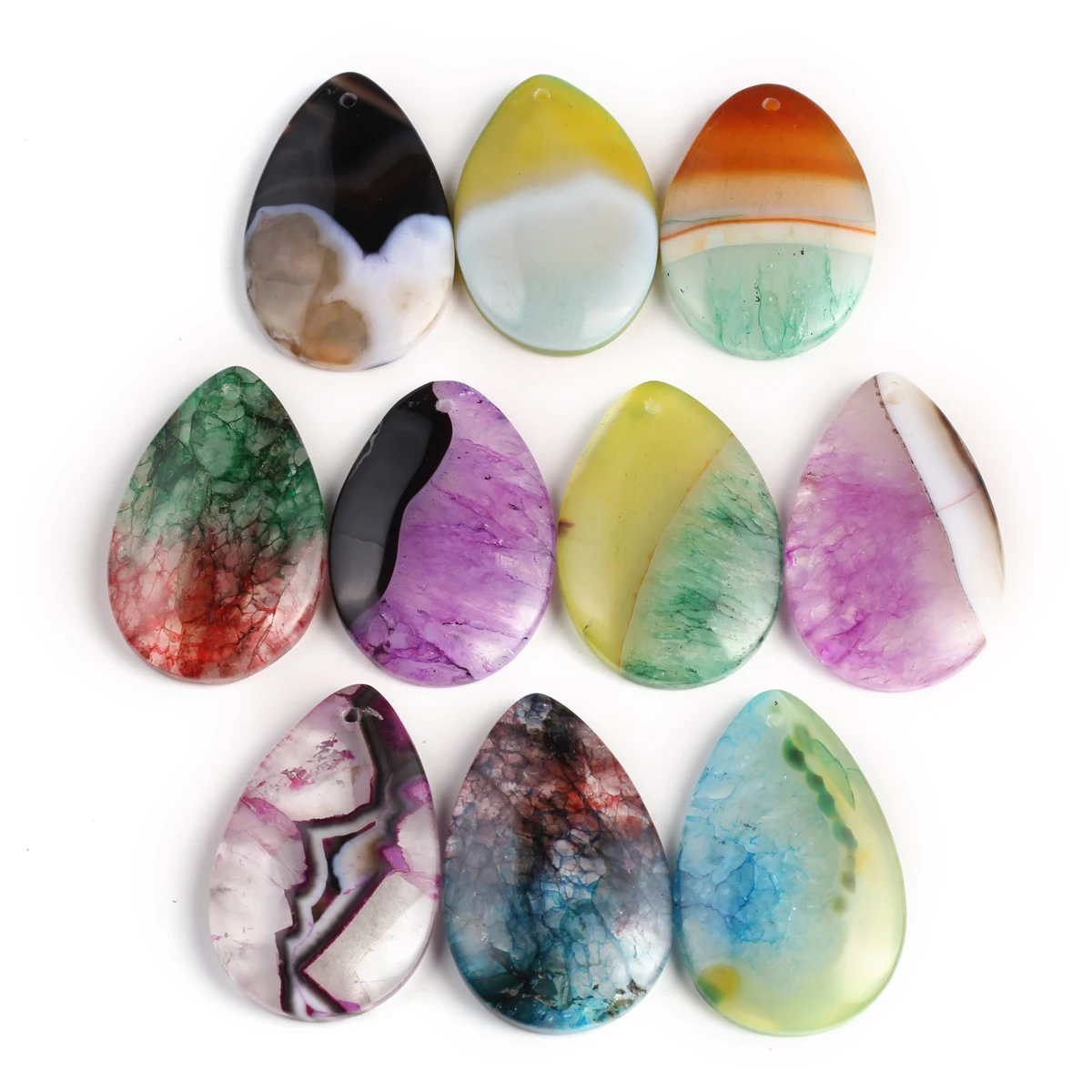 

1pc Random Color Natural Stone Droplets Charm High Quality Pendant DIY Earrings Earrings Necklace Jewelry Accessories Gift