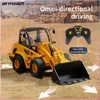HuiNa 1/24 RC Excavator 9 Channel 2.4G Remote Control Alloy Digging Bucket Led Light Excavator Model RC Truck Toys Gift for Boy 3