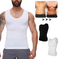 Hommes corps Shaper minceur Compression gilet maillot de corps Sexy taille formateur débardeur contrôle du ventre entraînement perte de poids Shapewear 4