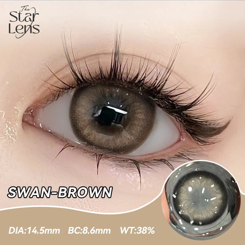 Enhanced Natural Soft Grey Colored Contact Lenses - 14.5mm, 2-Pack, 6-Month Wear