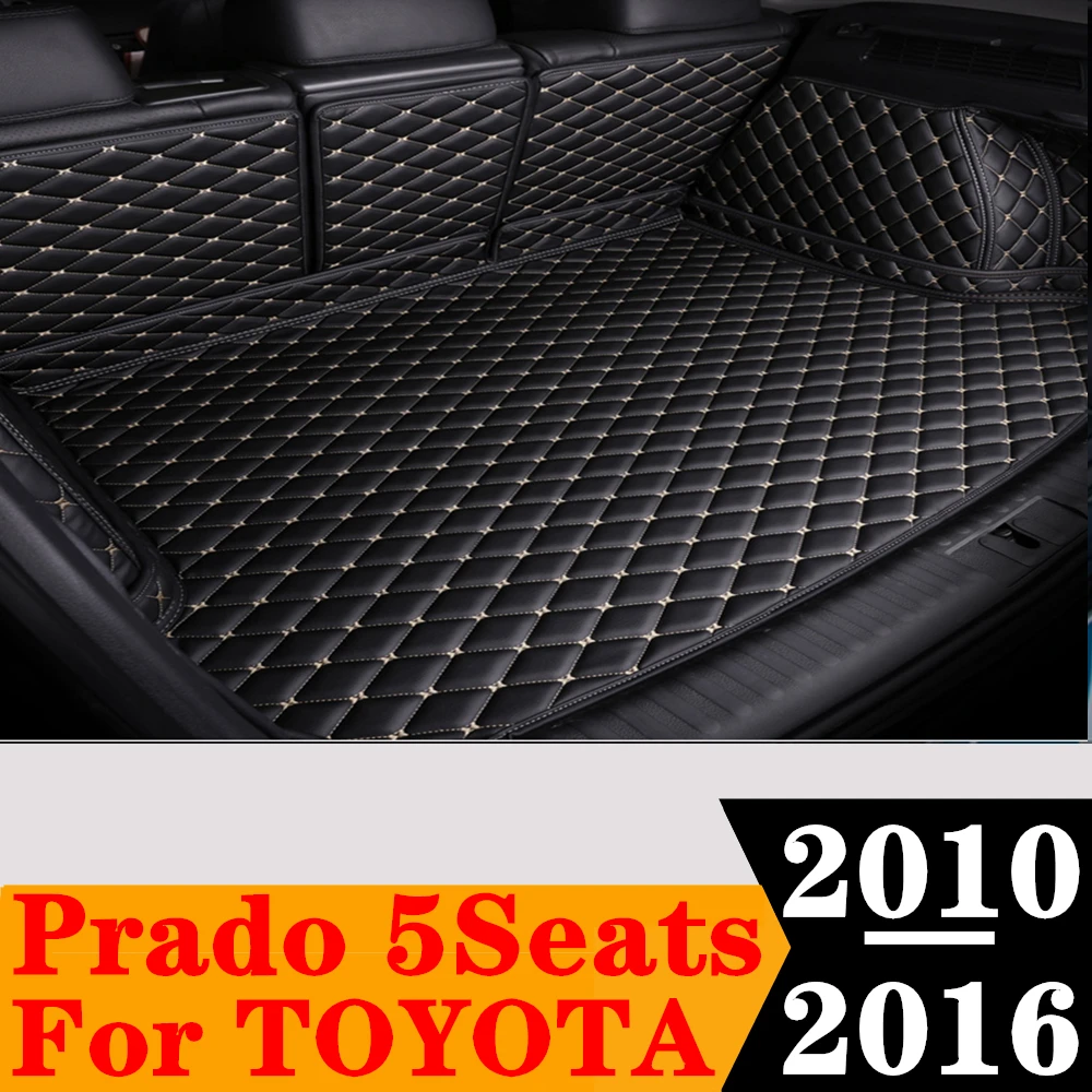 

Custom Full Set Car Trunk Mat For TOYOTA Prado 5Seats 2016 2015 2014 2013 2012 2011 2010 Rear Cargo Liner Tail Boot Tray Pad Par