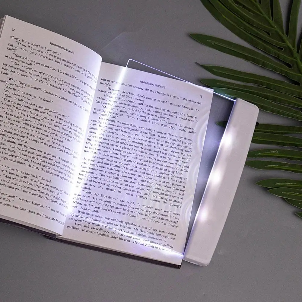Student Led Book Light Lightweight Eye Protection Flat Plate Panel Bookmark for Reading led light book light mini led light