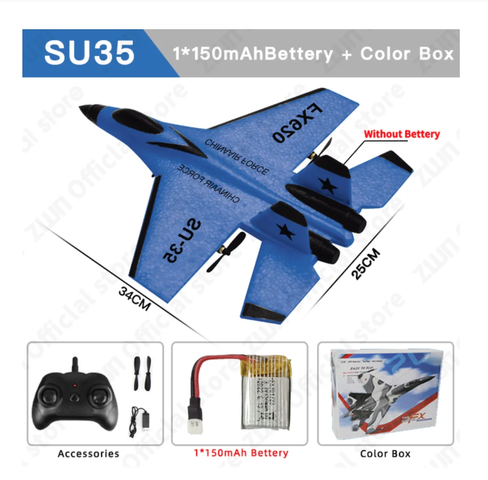 男の子用フォーム飛行機,SU-35 g,ラジコン戦闘機,2.4 rc