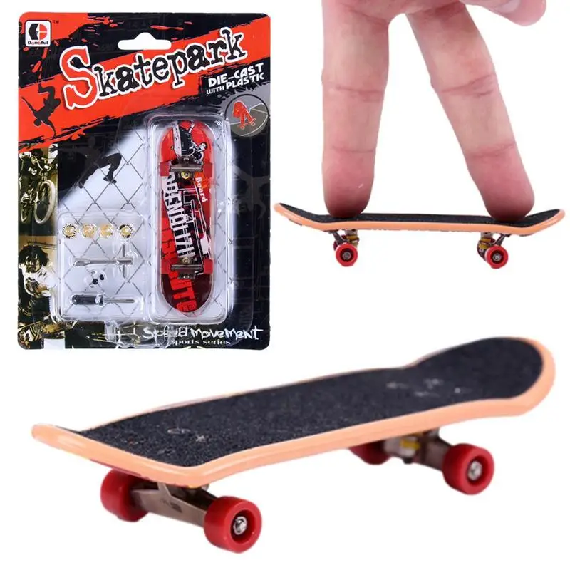 Lightweight Mini Skateboards Kit With DIY Skate Park Tech Parts Deck Stunt Professional Skateboard Tabletop Toys Finger Game skate park kit fingerboard ramp parts with mini finger toys finger bike fingers training sport toys skate park ramp toy for kids