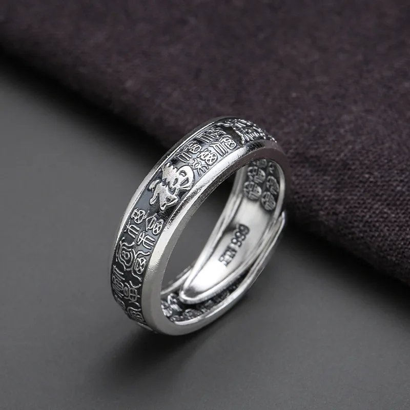 Amazon.com: Retro Vintage s925 Silver Ring for Women Men