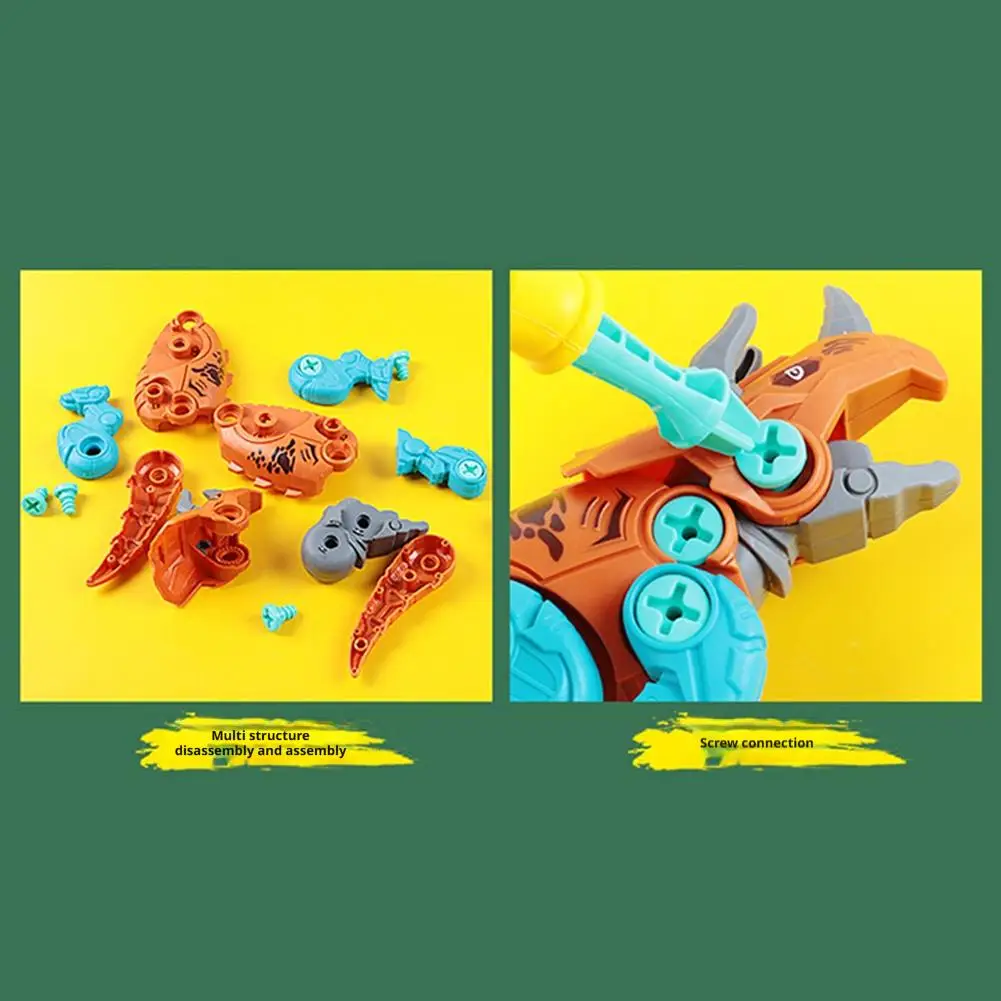 조립 공룡 모델 장난감 어린이 교육용 장난감 보관 상자 포함 나사 DIY 세트 소년 선물용