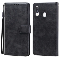 Elegant Leather Flip Wallet Phone Case with Magnetic Closure - Premium Protective Cover (Black)
