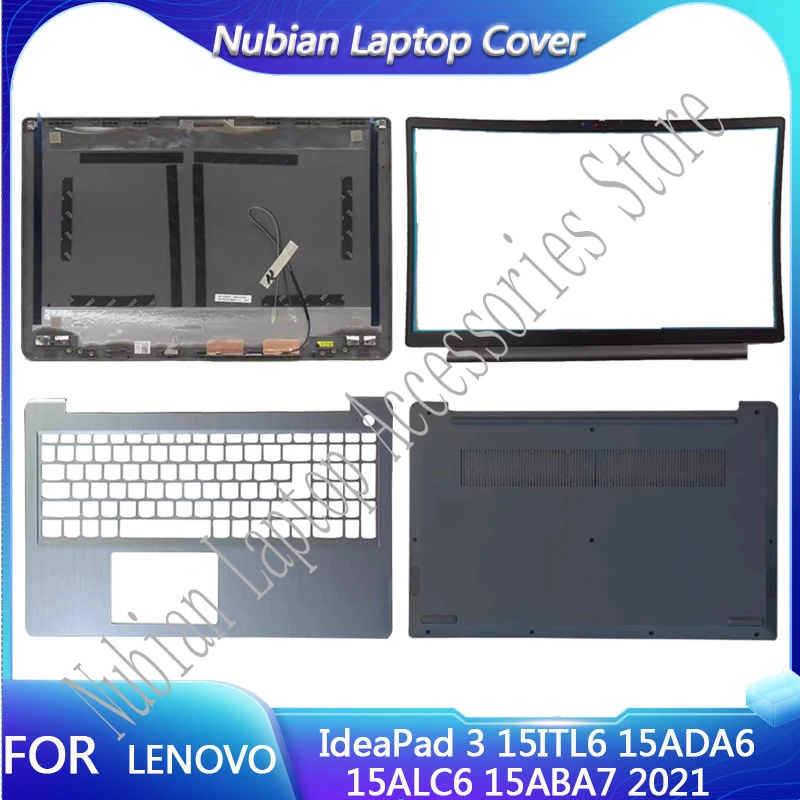 Lenovo IdeaPad 3 15ITL6 15ADA6 15ALC6 15ABA7 2021 노트북 LCD 후면 커버, 스크린 프레임, 팜 레스트, 하단 커버
