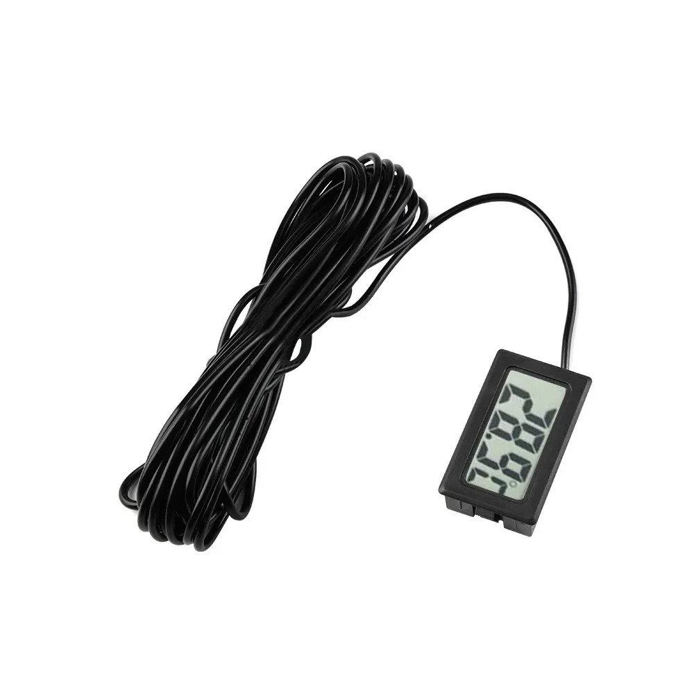 FY-10 LCD 디지털 온도계 온도 센서 온도 테스터 감지기 모니터 (수족관 용 1M 3M 5M Senor 케이블 포함)