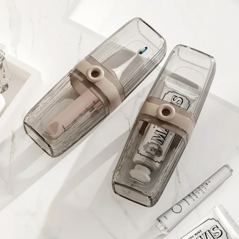 Toothbrush Travel Containers Transparent Portable Toothbrush Case Outdoor/business Trip/travel Acessories