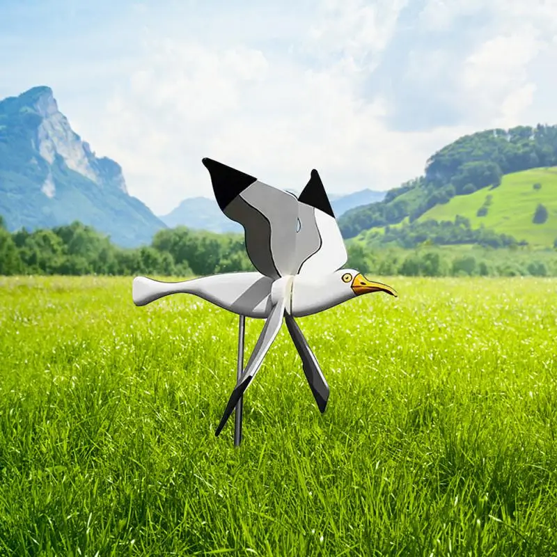 

Windmill Eye-catching Design Garden Durable Perfect For Any Garden Festival Handcrafted Garden Ornament Festival Gift Seagull
