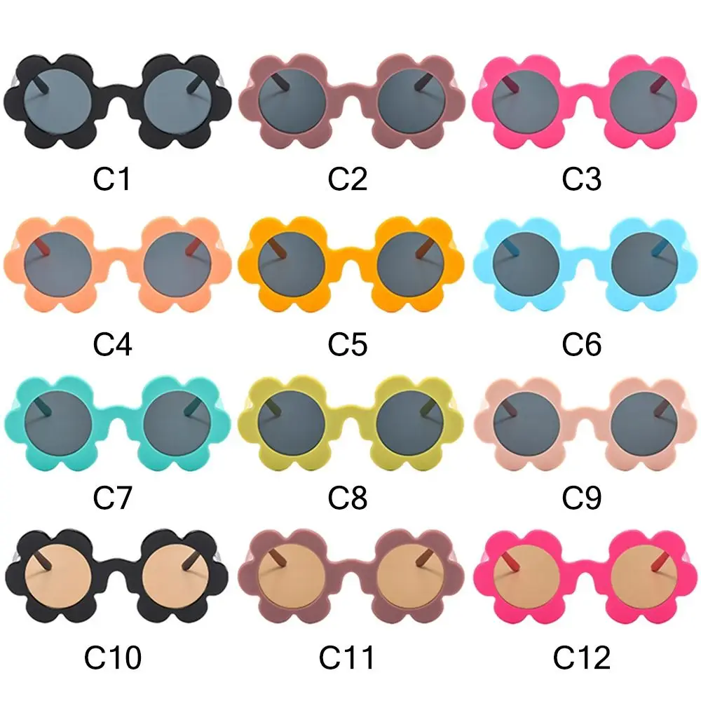 Neue trendige Sonnenblumen-Sonnenbrille für Damen, Retro-Sonnenbrille mit runden Blumen, lustiger Roman, Disco/Festival/Party-Sonnenbrille für Erwachsene – Detail 10