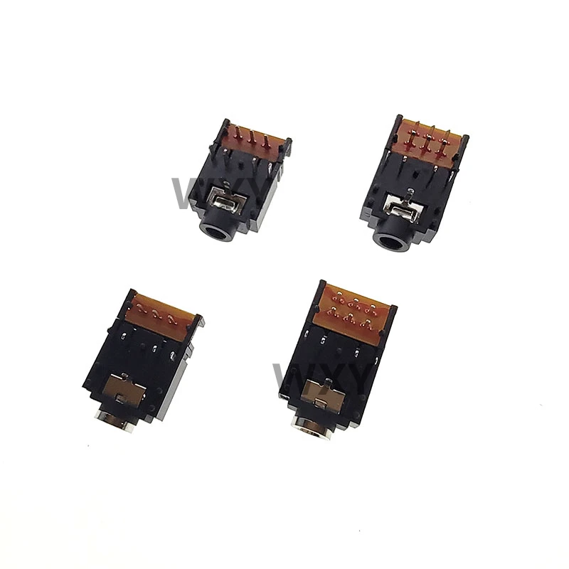 PJ-307 3.5mm 8Pin/11 핀 스테레오 오디오 잭 소켓 PJ307A PJ307B 3.5MM 듀얼 채널 암 헤드폰 커넥터(스위치 포함)