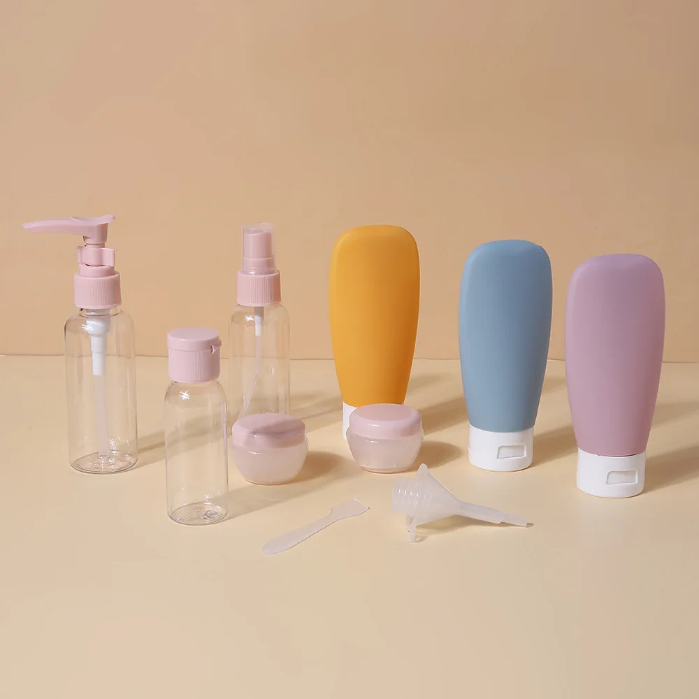 Perfume Bottle Set Refillable Spray Lotion Shampoo Shower Tube Bottling Refill Cosmetic Travel Liquid Container Portable Tool