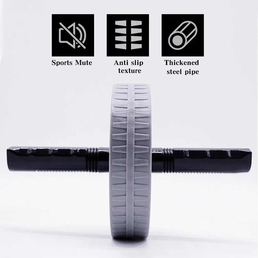 Description Picture 6 of itemAbdominal Roller Abdominal Trainer Strengthen Muscle Exercise EquipmenWorkout AB Roller Wheel No Noise Abdominal Exerciser