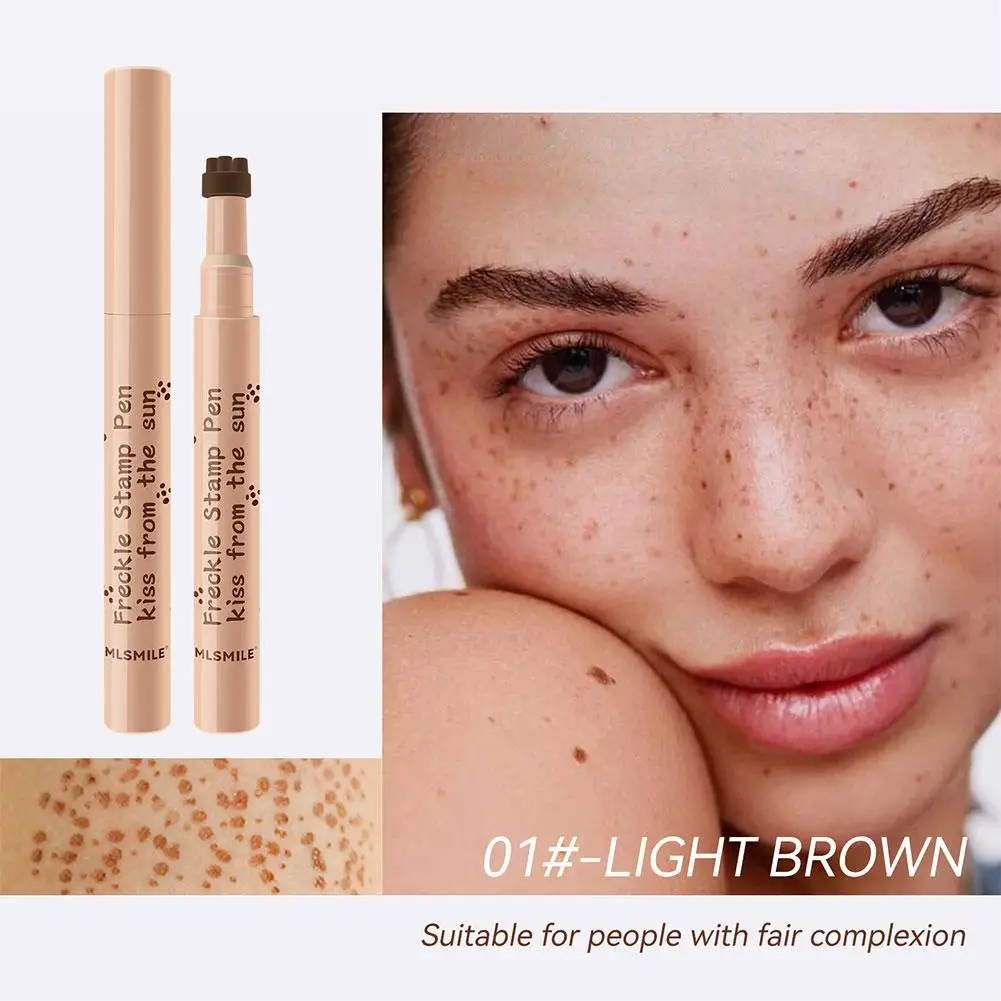 4 Colors Fake Freckles Pen Natural Waterproof Lifelike Tool Pen Makeup Freckle Cosmetic Lasting Dot Spot Fake Face Look T6q2