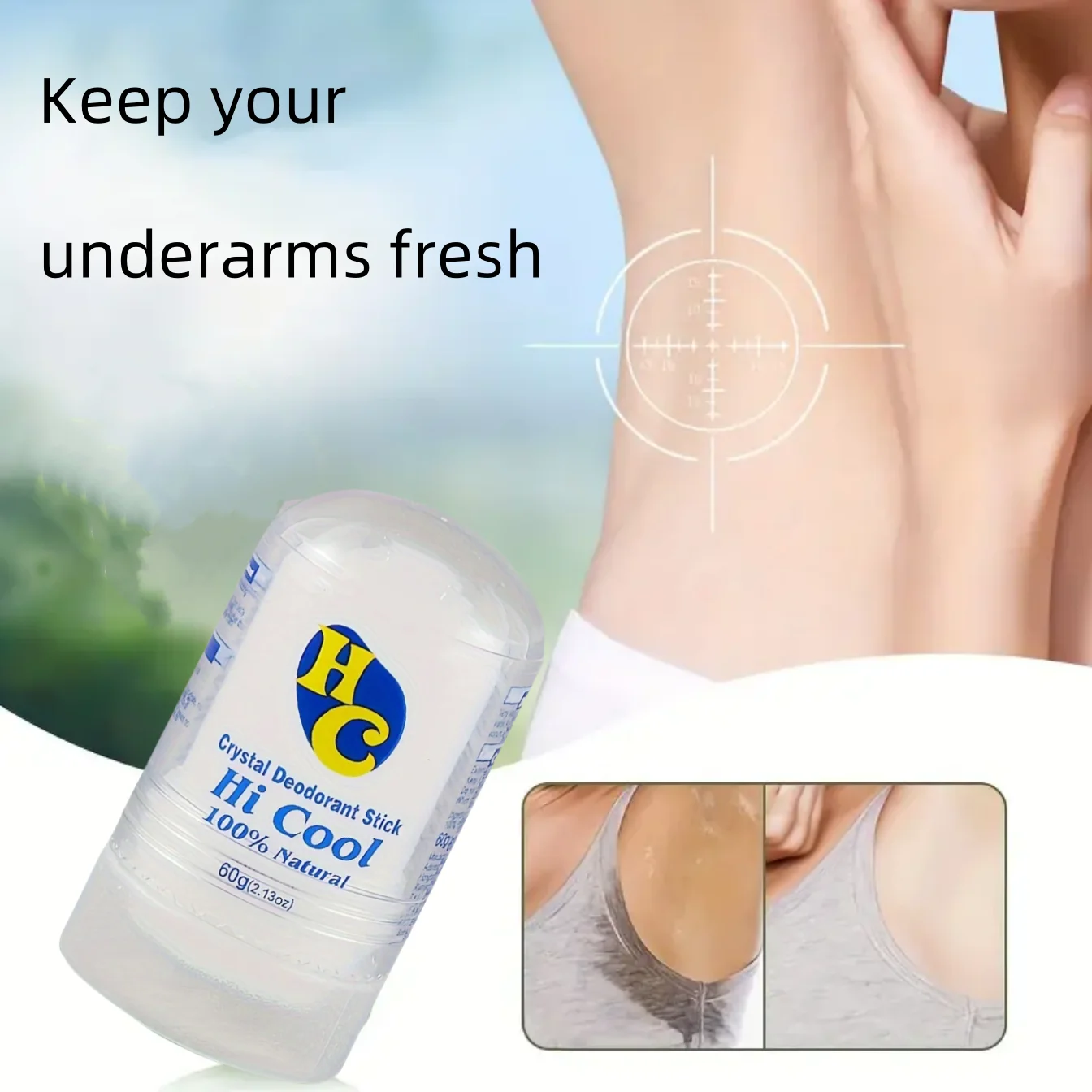 Natuurlijke aluinsteen deodorant stick tegen lichaamsgeur_voghion.com