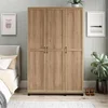 Evolution Lory Framed 3Door Wardrobe in Natural from durable engineered and available in multiple neutral woodgrain finishes 2