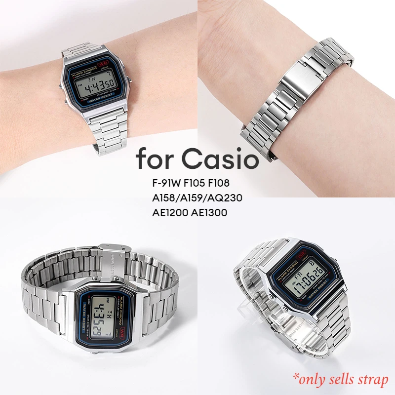 Cinturino orologio da 18 mm per Casio F-91W/F84/F105/108/A158/168 AE-1200/1300 Accessori per bracciale con cinturino in silicone TPU colorato trasparente 1511 Cinturino orologio da 18 mm per Casio F-91W/F84/F105/108/A158/168 AE-1200/1300 Accessori per bracciale con cinturino in silicone TPU colorato trasparente 1511
