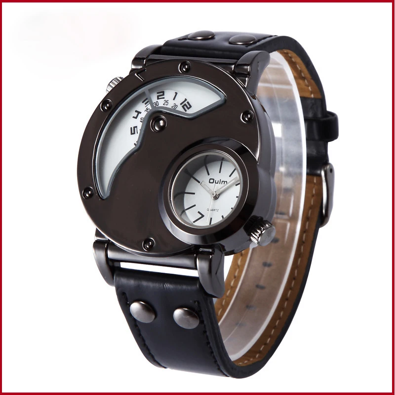 

Men's Watch New Outdoor Leisure Digital Belt Dual Movement Dual Time Zone Watch's Specially Designed 2023 Man Quartz Clock Gift