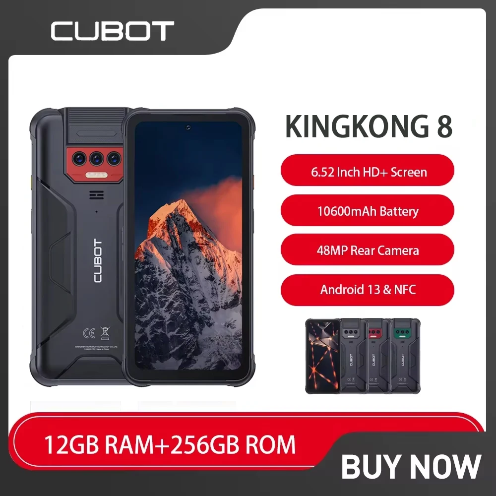 CUBOT KingKong 8 12GB/256GB スマートフォン 本体 Amazon.com: CUBOT King Kong 8 - Teléfono inteligente