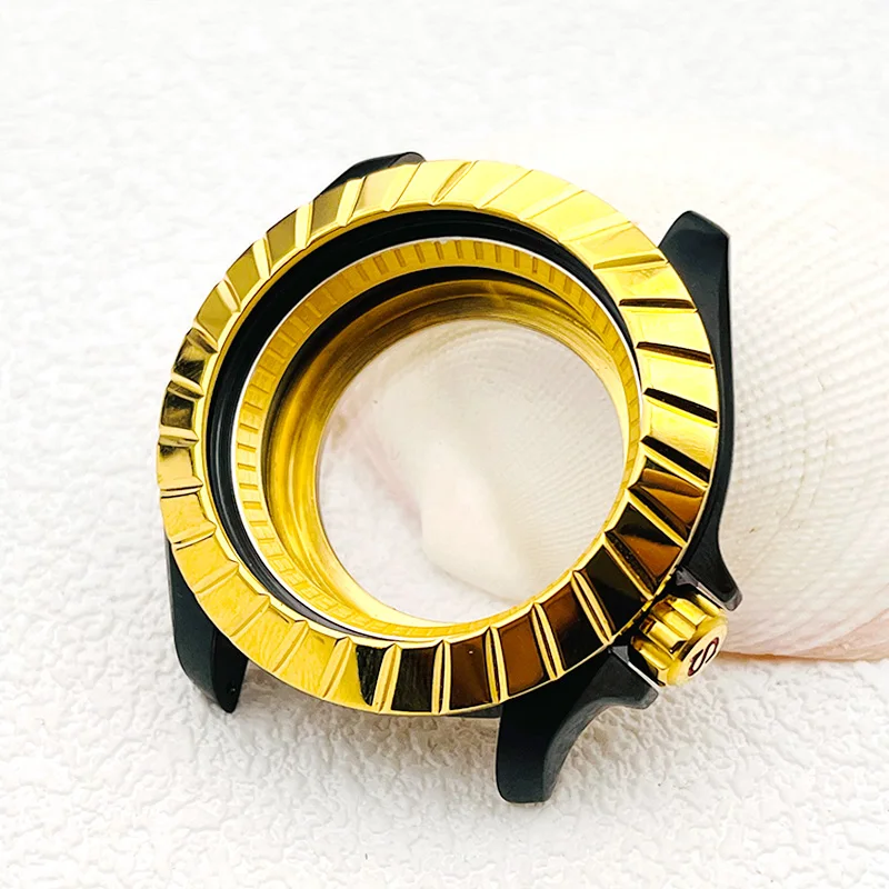 Seiko SKX007 Replace Stainless Steel Black Watch Case Transparent