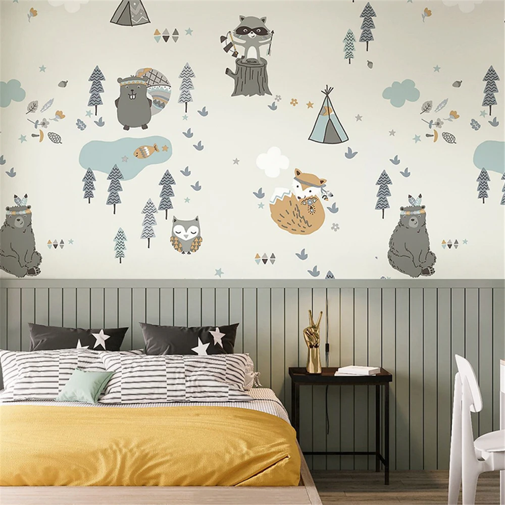 wallpaper ideas for boy: How This Custom Forest Mural Transformed My ...