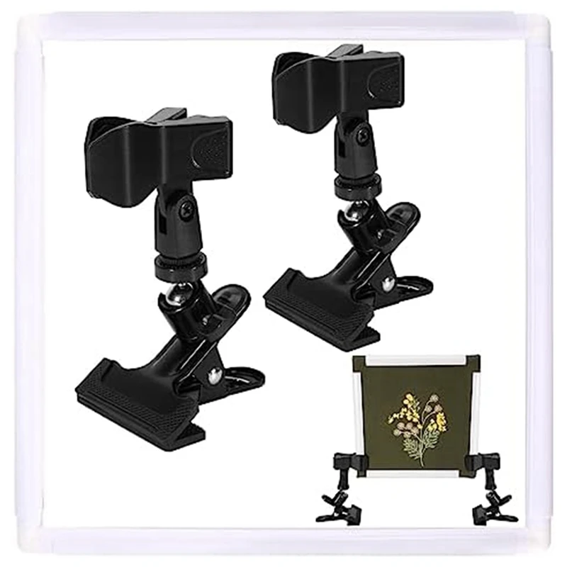 

Cross Stitch Frame Black 11 X 11 Inch With 2 PCS Adjustable Embroidery Hoop Holder Square Embroidery Hoop Table Clamp