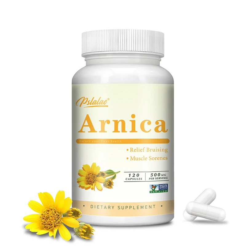 Arnica Capsules Effectively Relieves Bruising and Swelling Reduces Muscle Pain and Stiffness
