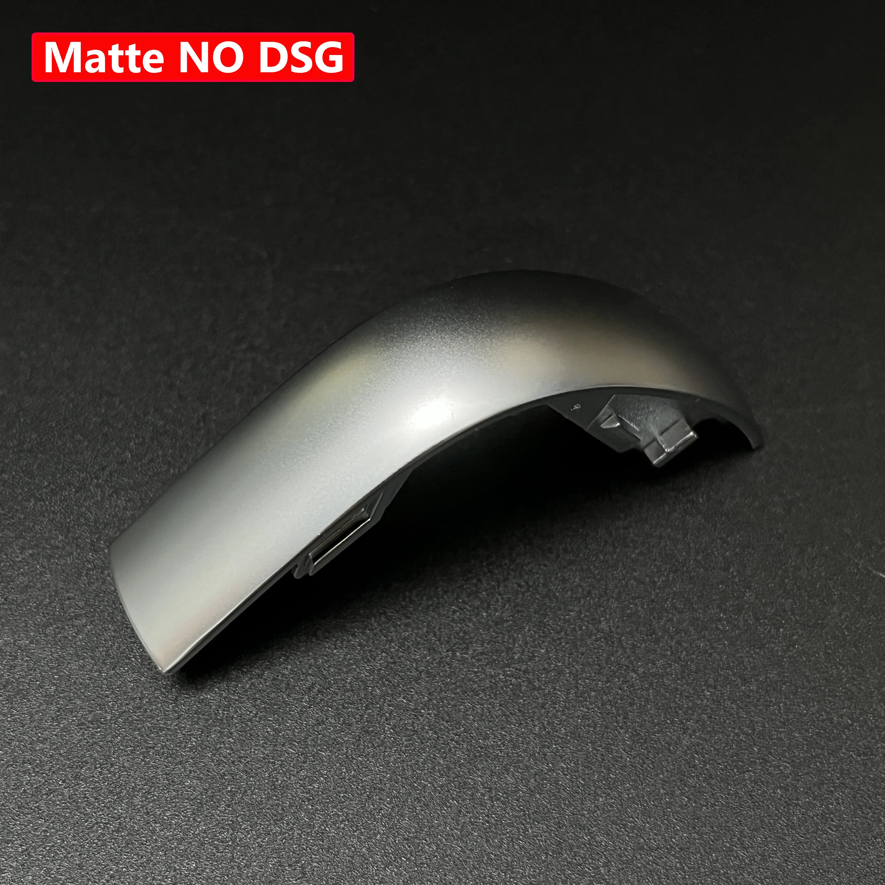 Chrome Matt Leather Shift Knob with Gear Side Cover and DSG Emblem