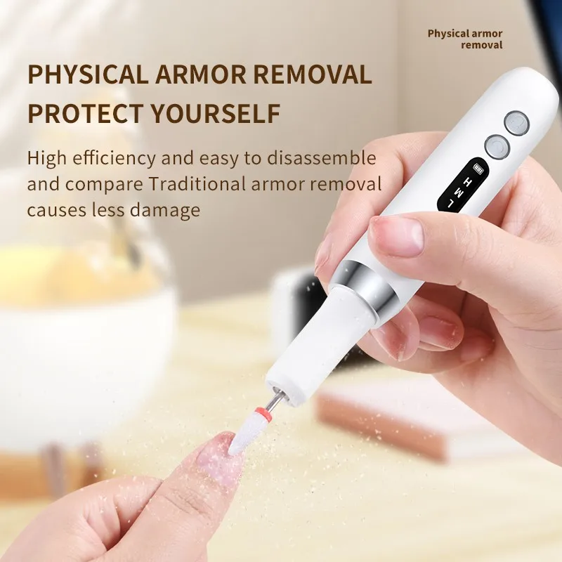 Electric Nail Polisher Drill Bits Professional Nails Grinding Polishing Dead Skin Removal Art Sanding File Pen Manicure Machine 3