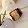 3.4oz Candle Jars with Wooden Lid Wholesale Amber Clear Empty Candle Glass DIY Candle Container Glass Pot with Lid 4