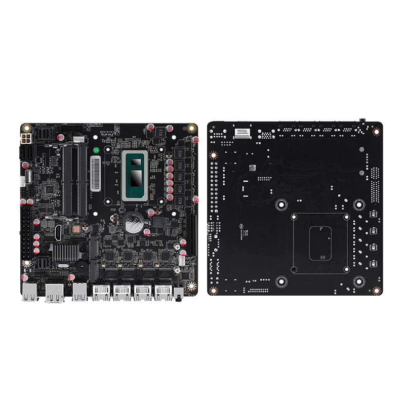 Super Deal Intel Core i5-12450H Pentium 8505 six-Bay NAS Monster Board/4 Network 2.5G/6 SATA3.0/2 M.2 NVMe/ Radiator ITX Board 3